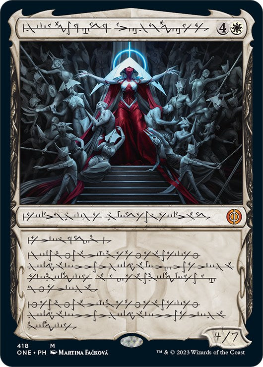 Elesh Norn, Mother of Machines (Phyrexian Step-and-Compleat Foil) [Phyrexia: All Will Be One] | Magic Magpie