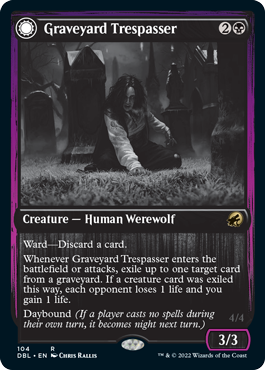 Graveyard Trespasser // Graveyard Glutton [Innistrad: Double Feature] | Magic Magpie