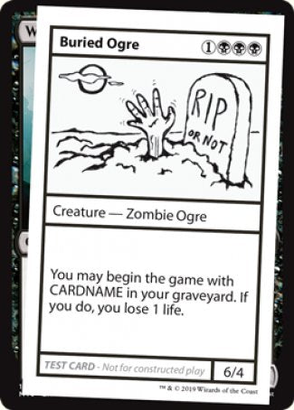 Buried Ogre (2021 Edition) [Mystery Booster Playtest Cards] | Magic Magpie