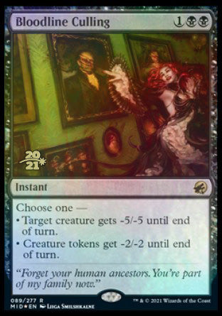 Bloodline Culling [Innistrad: Midnight Hunt Prerelease Promos] | Magic Magpie