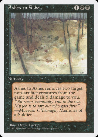 Ashes to Ashes [Fourth Edition] | Magic Magpie