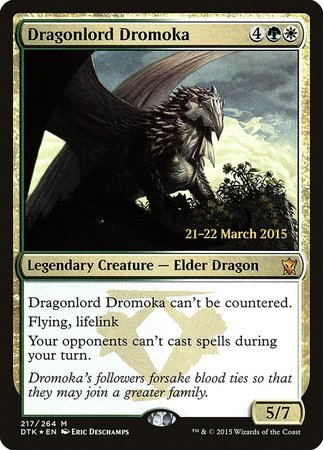 Dragonlord Dromoka [Dragons of Tarkir Promos] | Magic Magpie