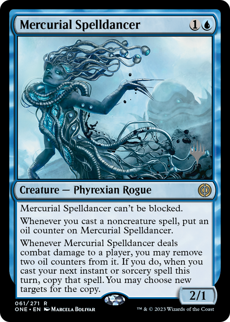 Mercurial Spelldancer (Promo Pack) [Phyrexia: All Will Be One Promos] | Magic Magpie