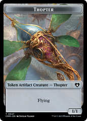Thopter // Dragon (0020) Double-Sided Token [Commander Masters Tokens] | Magic Magpie