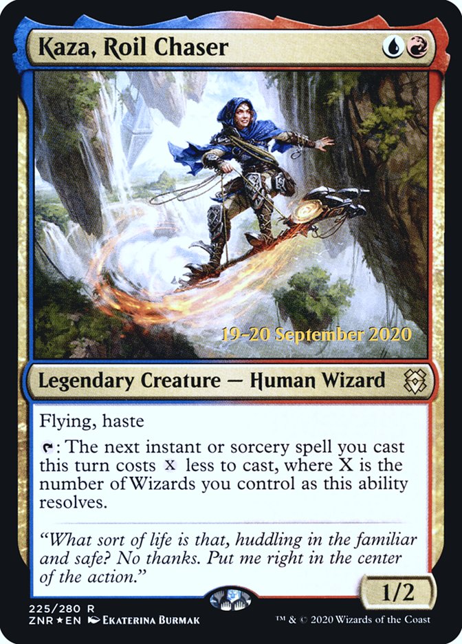 Kaza, Roil Chaser  [Zendikar Rising Prerelease Promos] | Magic Magpie