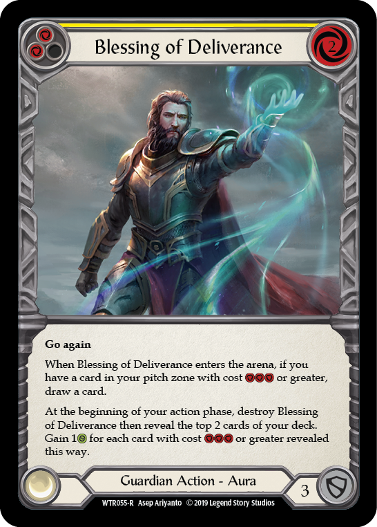 Blessing of Deliverance (Yellow) [WTR055-R] Alpha Print Normal | Magic Magpie