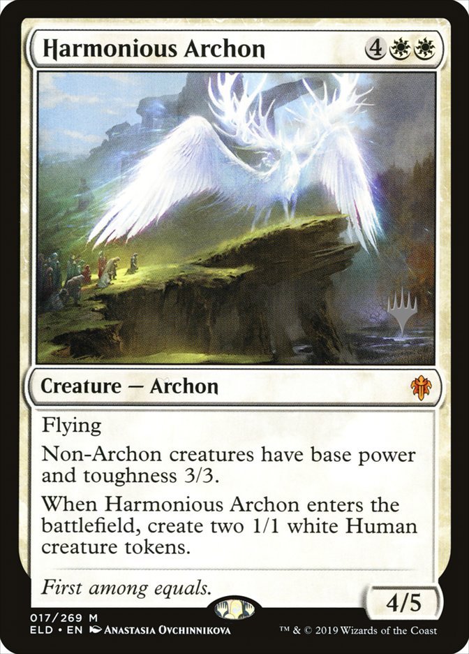 Harmonious Archon (Promo Pack) [Throne of Eldraine Promos] | Magic Magpie