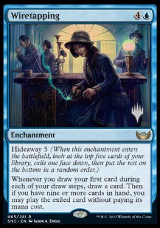 Wiretapping (Promo Pack) [Streets of New Capenna Promos] | Magic Magpie