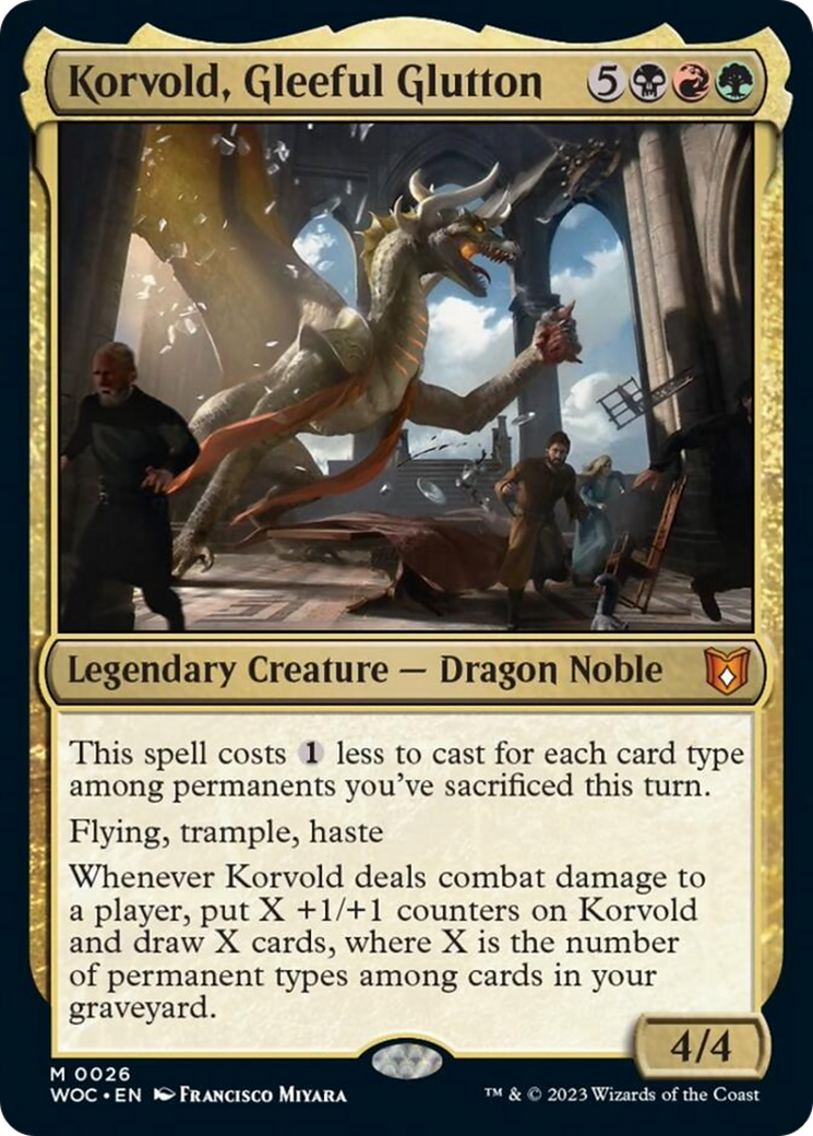 Korvold, Gleeful Glutton [Wilds of Eldraine Commander] | Magic Magpie