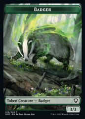 Bird (002) // Badger Double-sided Token [Dominaria United Tokens] | Magic Magpie