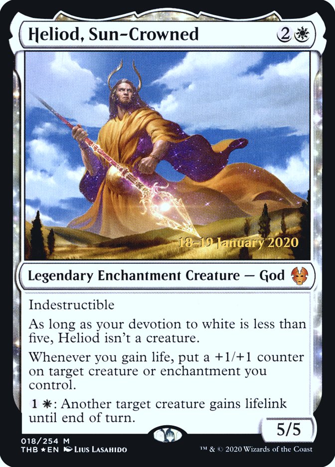 Heliod, Sun-Crowned [Theros Beyond Death Prerelease Promos] | Magic Magpie