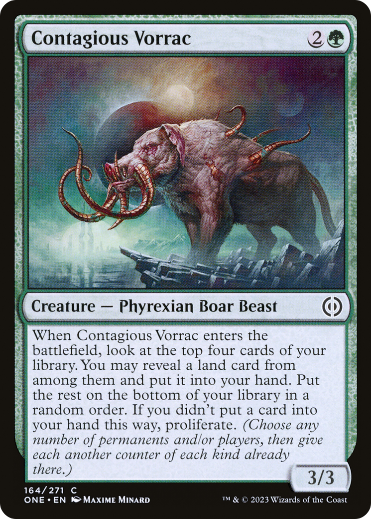 Contagious Vorrac [Phyrexia: All Will Be One] | Magic Magpie