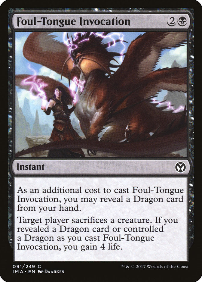 Foul-Tongue Invocation [Iconic Masters] | Magic Magpie