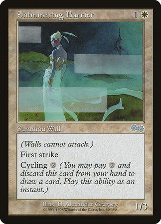 Shimmering Barrier [Urza's Saga] | Magic Magpie