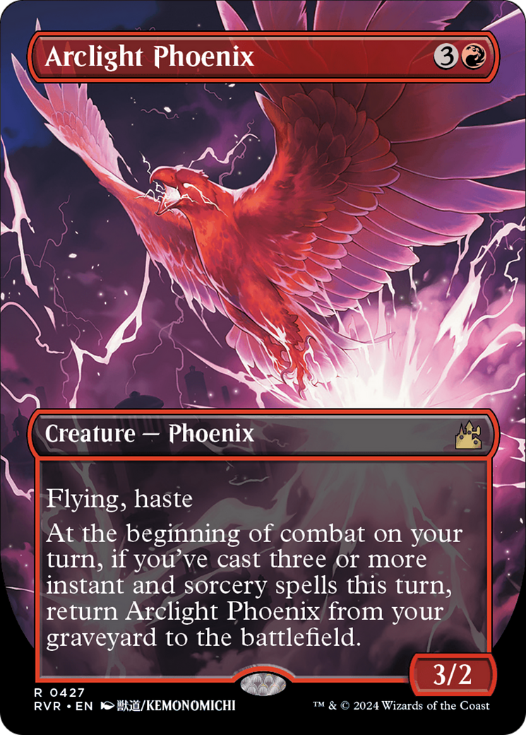 Arclight Phoenix (Anime Borderless) [Ravnica Remastered] | Magic Magpie