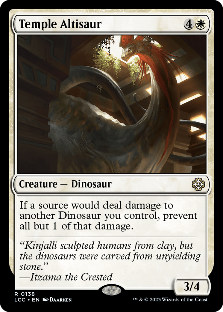 Temple Altisaur [The Lost Caverns of Ixalan Commander] | Magic Magpie