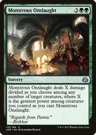 Monstrous Onslaught [Aether Revolt] | Magic Magpie