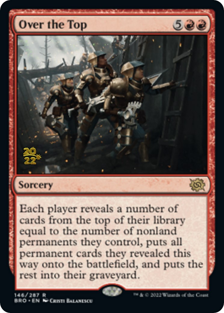 Over the Top [The Brothers' War: Prerelease Promos] | Magic Magpie