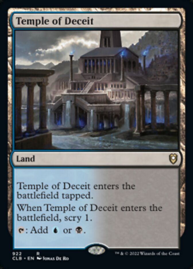 Temple of Deceit [Commander Legends: Battle for Baldur's Gate] | Magic Magpie