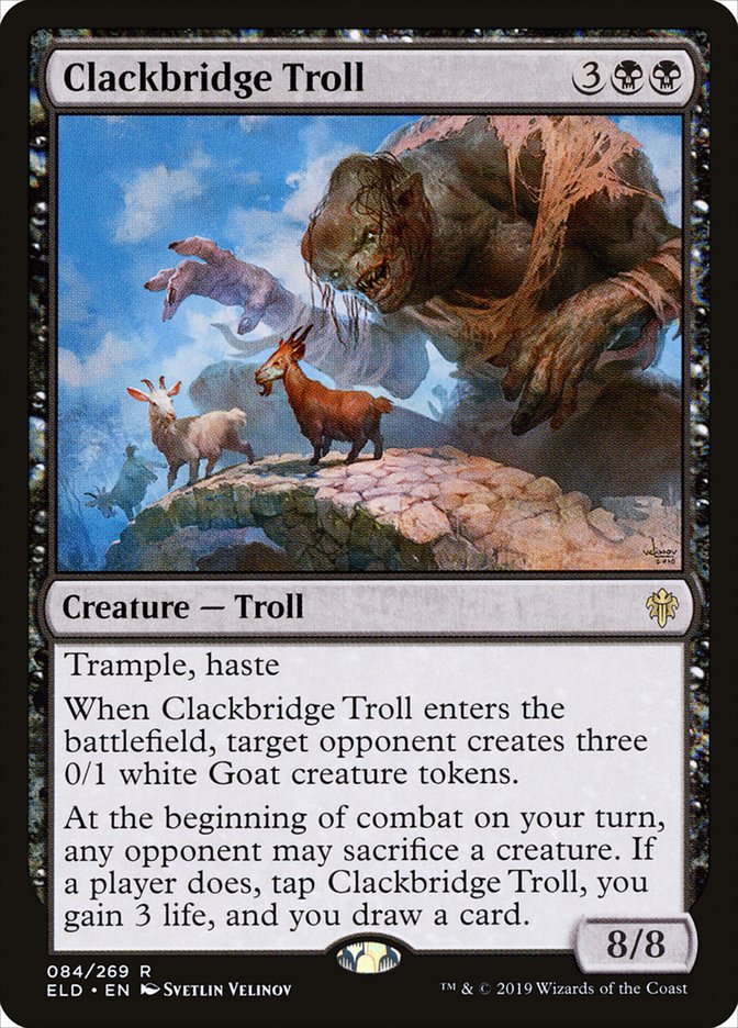 Clackbridge Troll [Throne of Eldraine] | Magic Magpie