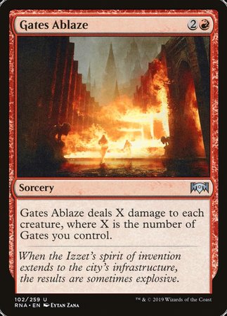 Gates Ablaze [Ravnica Allegiance] | Magic Magpie