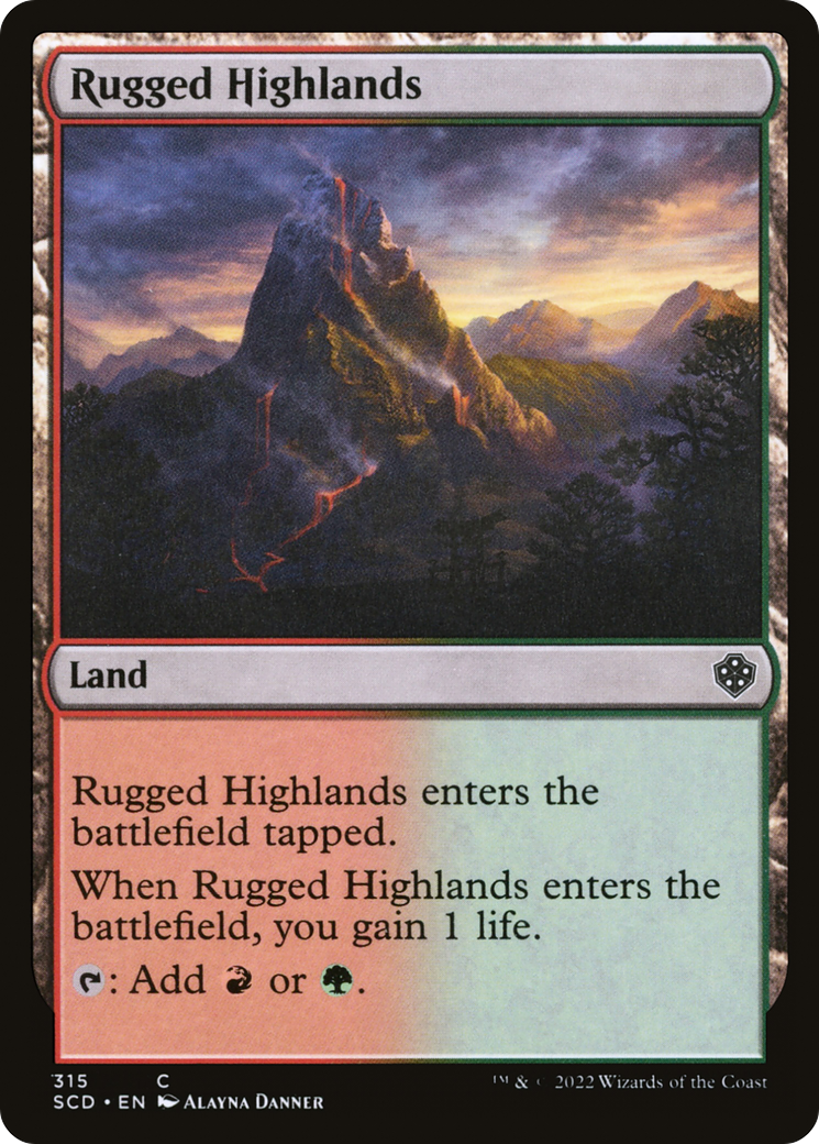 Rugged Highlands [Starter Commander Decks] | Magic Magpie