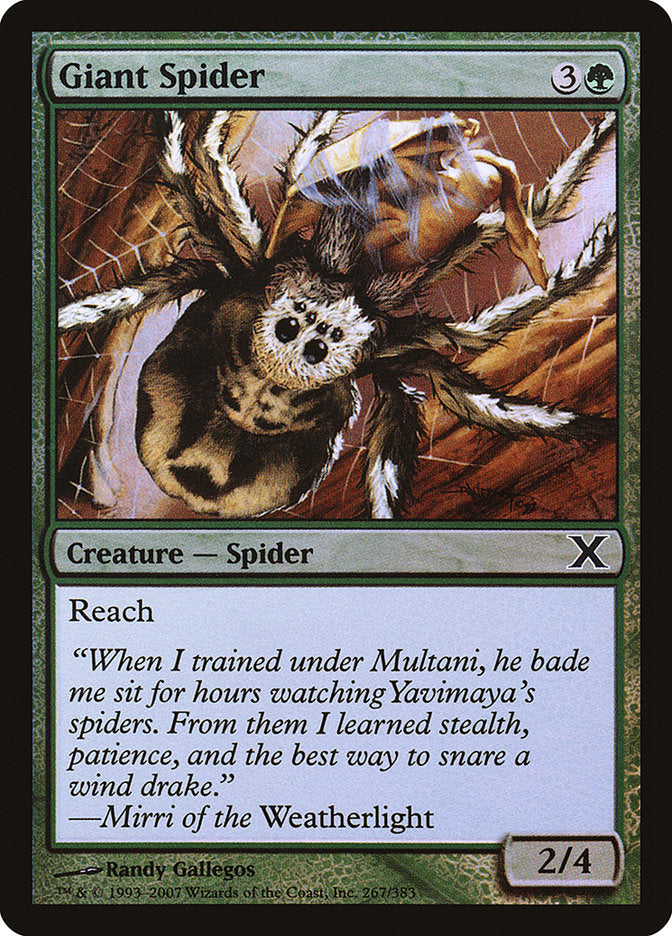 Giant Spider (Premium Foil) [Tenth Edition] | Magic Magpie