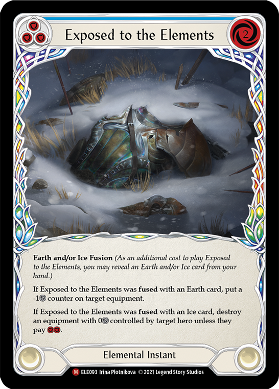 Exposed to the Elements [ELE093] (Tales of Aria)  1st Edition Rainbow Foil | Magic Magpie