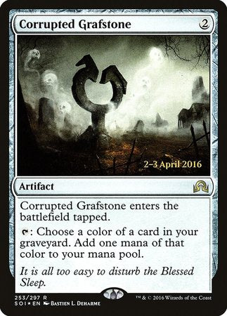 Corrupted Grafstone [Shadows over Innistrad Promos] | Magic Magpie