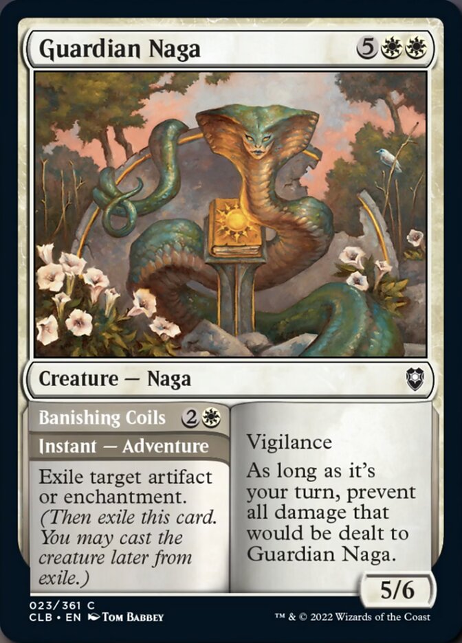 Guardian Naga // Banishing Coils [Commander Legends: Battle for Baldur's Gate] | Magic Magpie