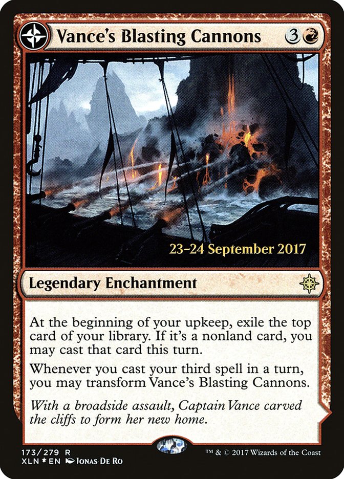 Vance's Blasting Cannons // Spitfire Bastion  [Ixalan Prerelease Promos] | Magic Magpie