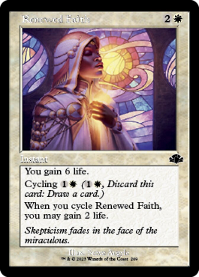 Renewed Faith (Retro) [Dominaria Remastered] | Magic Magpie