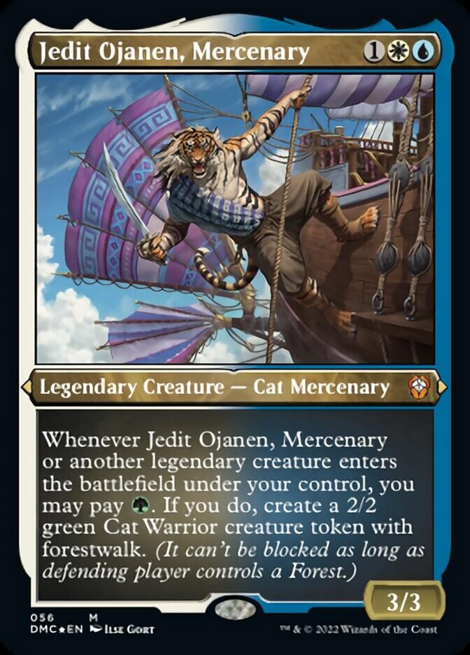 Jedit Ojanen, Mercenary (Foil Etched) [Dominaria United Commander] | Magic Magpie