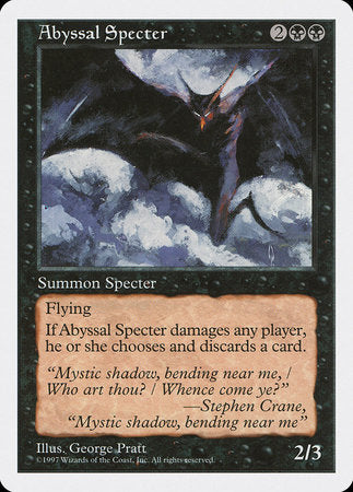 Abyssal Specter [Fifth Edition] | Magic Magpie