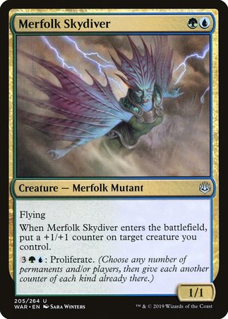 Merfolk Skydiver [War of the Spark] | Magic Magpie