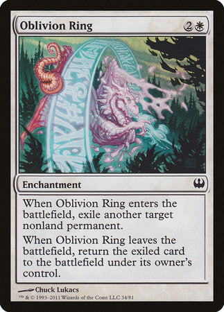 Oblivion Ring [Duel Decks: Knights vs. Dragons] | Magic Magpie