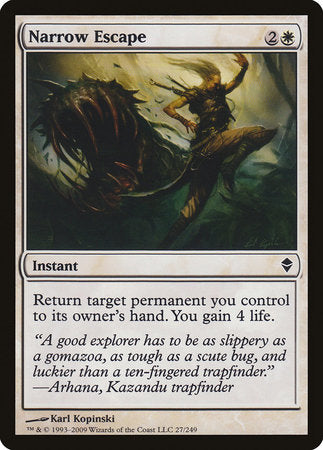 Narrow Escape [Zendikar] | Magic Magpie