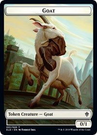 Goat // Food (15) Double-sided Token [Throne of Eldraine Tokens] | Magic Magpie