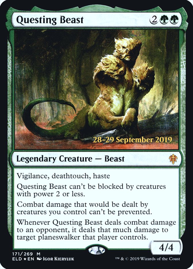 Questing Beast  [Throne of Eldraine Prerelease Promos] | Magic Magpie