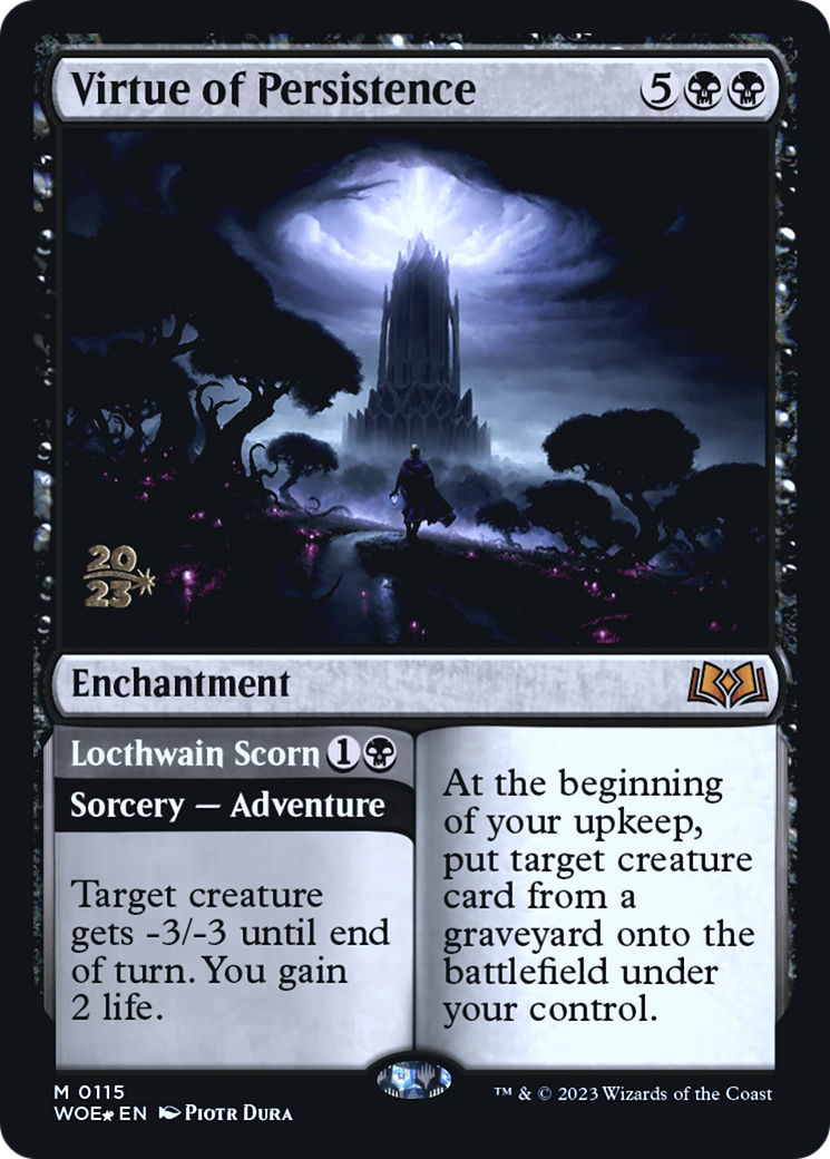 Virtue of Persistence // Locthwain Scorn [Wilds of Eldraine Prerelease Promos] | Magic Magpie