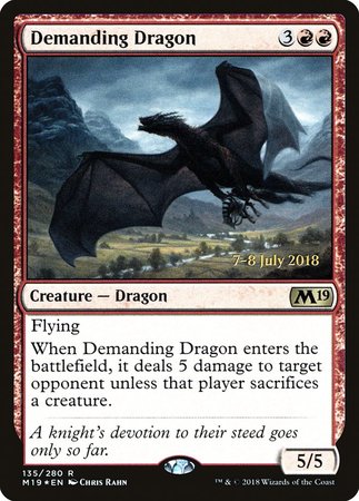 Demanding Dragon [Core Set 2019 Promos] | Magic Magpie