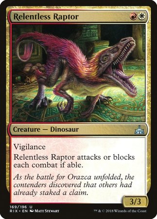 Relentless Raptor [Rivals of Ixalan] | Magic Magpie