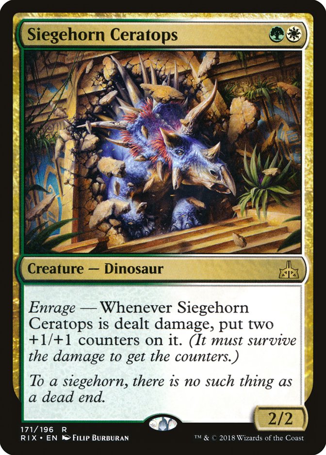 Siegehorn Ceratops [Rivals of Ixalan] | Magic Magpie