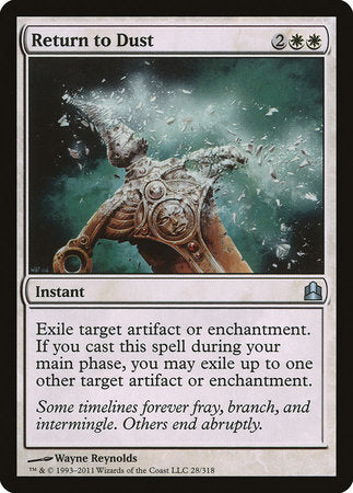 Return to Dust [Commander 2011] | Magic Magpie