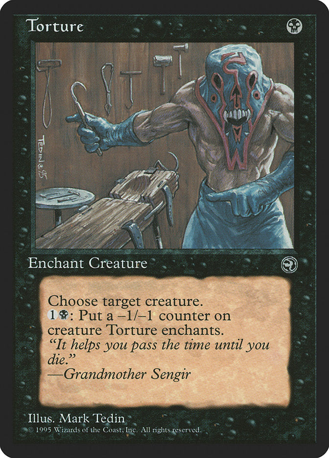 Torture (Grandmother Sengir Flavor Text) [Homelands] | Magic Magpie