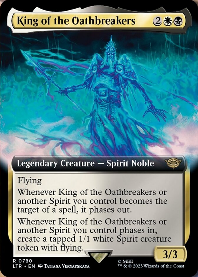 King of the Oathbreakers (Extended Art) (Surge Foil) [The Lord of the Rings: Tales of Middle-Earth] | Magic Magpie
