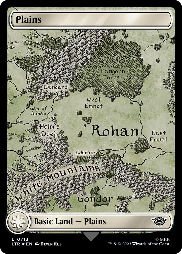 Plains (0713) (Surge Foil) [The Lord of the Rings: Tales of Middle-Earth] | Magic Magpie