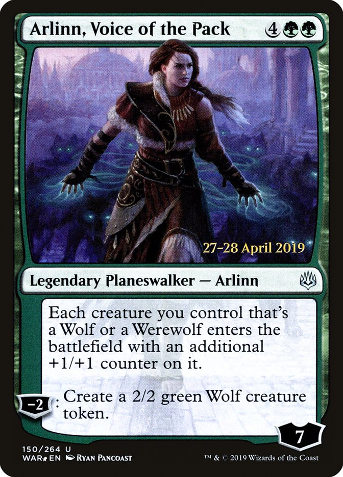 Arlinn, Voice of the Pack  [War of the Spark Prerelease Promos] | Magic Magpie