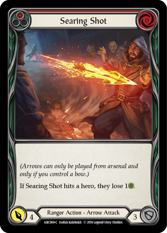 Searing Shot (Red) [ARC069-C] 1st Edition Rainbow Foil | Magic Magpie