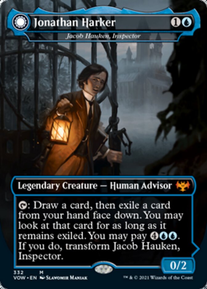 Jacob Hauken, Inspector // Hauken's Insight - Jonathan Harker // Harker's Obsessive Inquiry [Innistrad: Crimson Vow] | Magic Magpie